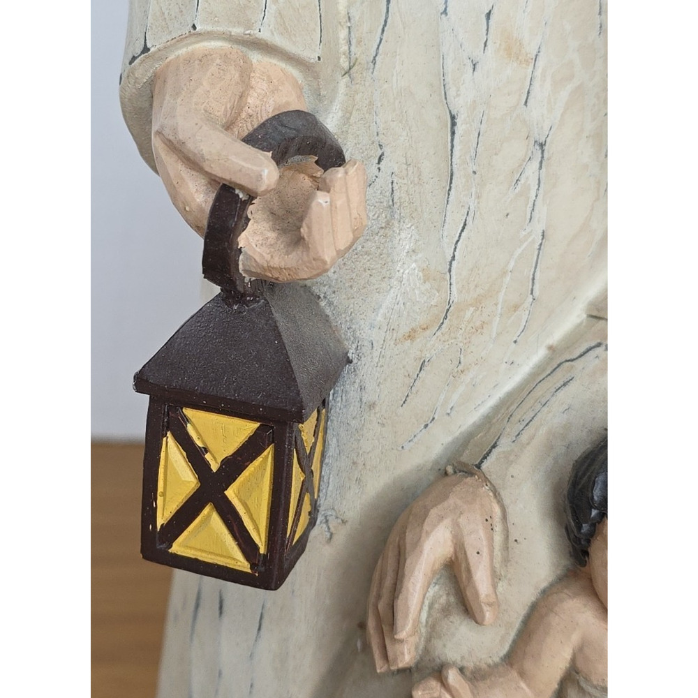 Holy Family‎ 12 Inch Resin Statue Figure Nativity Baby Jesus Mary Joseph Vintage - Picture 9 of 12